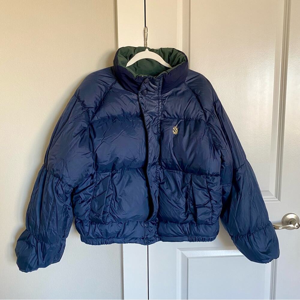 Nautica 100% Nylon Vintage 90s Reversible Gorpcore Streetwear Full Zip Jacket
